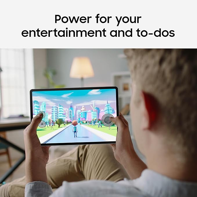 SAMSUNG Galaxy Tab S10 FE 128GB WiFi Android Tablet, Large Display, Long Battery Life, Exynos 1580 Processor, IP68 Water-Resistant, 90 Hz Refresh, S Pen for Note-Taking, US Version, Blue