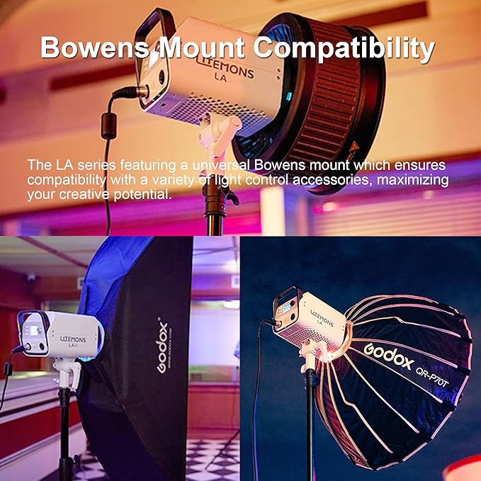 Godox LA300R RGB Video Light 330W Full-Color LED Light,Support NFC and APP Control for Video Photography and Vlogging