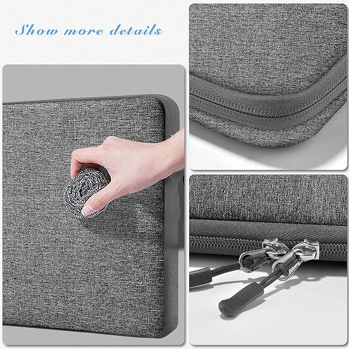 Hseok Laptop Case 13 Inch Sleeve Compatible with MacBook Air 13 M3 A3113 M2 A2681 M1 A2337 A2179 A1932/Pro 13 M2 M1 A2338 A2251 A2289 A2159 A1989 A1706 A1708, Classic Carry on Case,D02G05