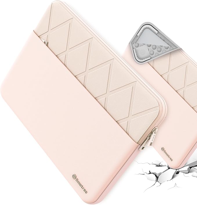 Smatree Laptop Sleeve for 15.6 inch Samsung Galaxy Book5/2 Pro 360, for Samsung Galaxy Book4/3 360, for GalaxyBook4 Edge, Copilot+PC/Book4/Book3, Protective Laptop Case with Pocket, Pink (E634P)