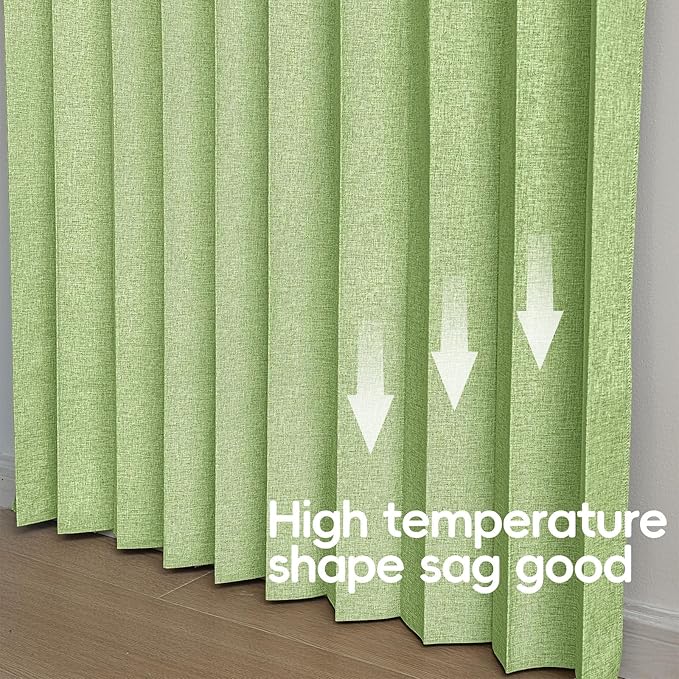AJAZZ 100% Blackout Accordion Doors Interior Magnetic Door Curtain Accordion